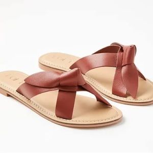 (LSF) Loft knotted flat sandals, Size 8
